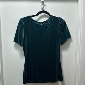 Express Green Puff Sleeve Blouse